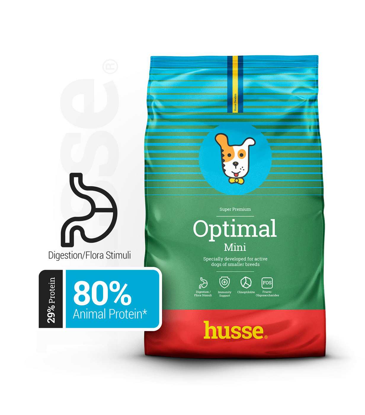 Croquettes pour petit chien actifs | Optimal Mini