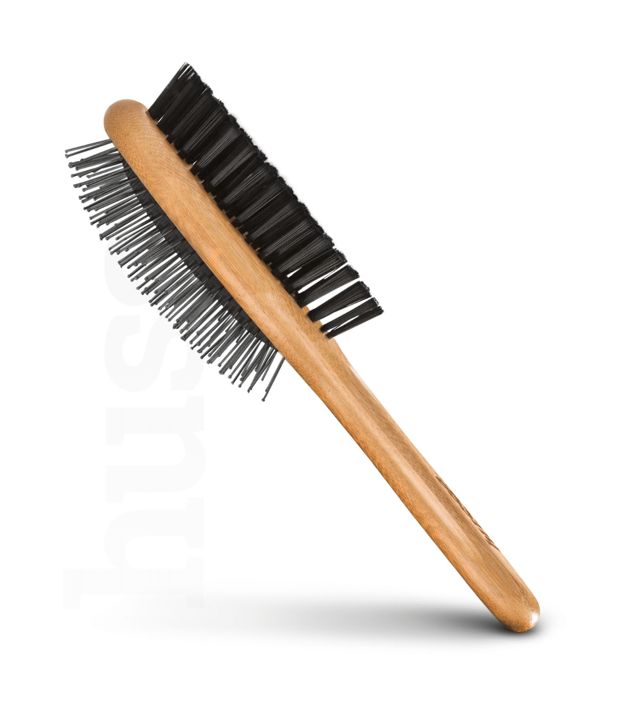 Brosse double en bambou pour chien et chat | Borste