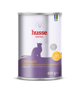 Boîte de nourriture pour chat Husse urinaire 400g.